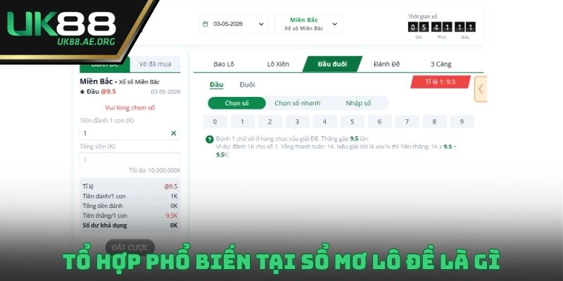 Tổ hợp phổ biến tại sổ mơ lô đề là gì